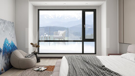 平开窗场景效果图