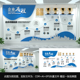 企业历程文化墙