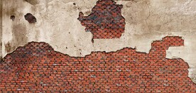 复古斑驳红砖水泥墙背景墙壁画