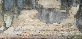 复古斑驳红砖水泥墙背景墙壁画