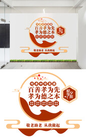 敬老文化墙