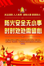 社区消防安全宣传海报