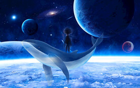 唯美星空鲸鱼