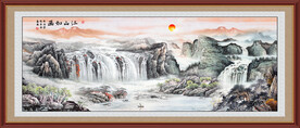 江山如画山水画