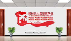 新时代人民警察文化墙