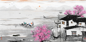 水墨山水画