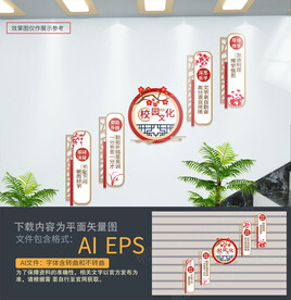 校园楼梯文化墙