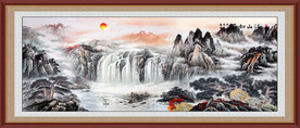 中堂山水画