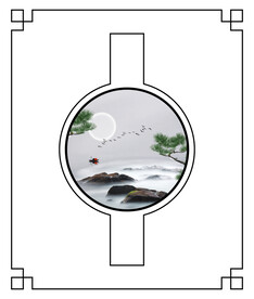 高清分层透明底推拉门打印图