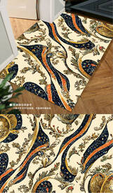 复古欧式古典高贵花纹地毯地垫