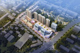 商业综合体鸟瞰图