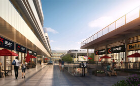 汽配城内街效果图