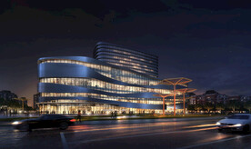 商业酒店夜景效果图