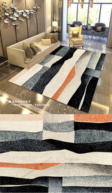 现代简约抽象复古艺术地毯地垫