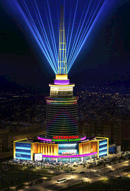 建筑夜景亮化效果图