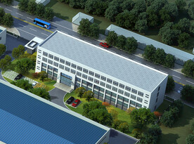 办公楼建筑外观设计鸟瞰图