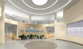 办公楼大厅设计案例效果图