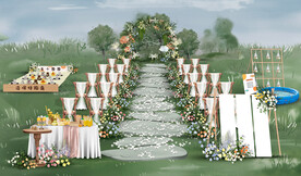 户外婚礼仪式区