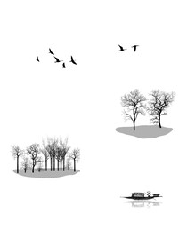 高清分层透明底推拉门打印图