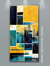 北欧现代轻奢抽象简约几何装饰画