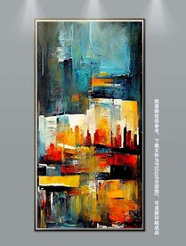 北欧现代艺术轻奢抽象肌理装饰画