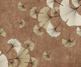 新中式银杏叶地毯图案