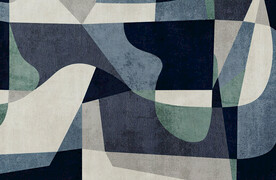 灰色色块抽象地毯