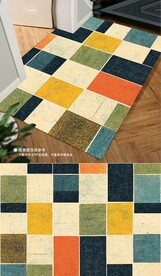 北欧现代简约抽象几何地毯地垫