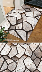 北欧现代简约几何客厅地毯地垫