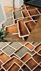 北欧现代简约几何客厅地毯地垫