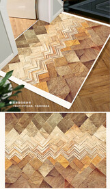 北欧现代轻奢简约复古地毯地垫