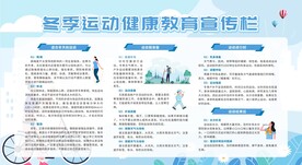 冬季运动健康教育宣传栏