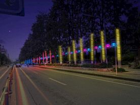 春节街道亮化 PSD分层效果 