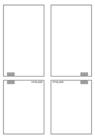高清分层透明底平开门打印图