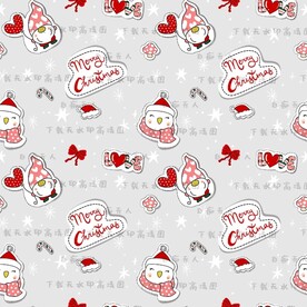 可爱圣诞卡通插画