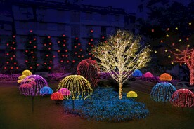 春节街道亮化 PSD分层效果 