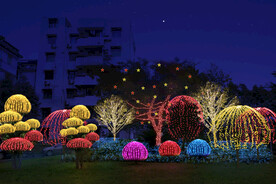 春节街道亮化PSD分层效果 