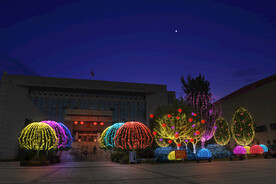 春节街道亮化PSD分层效果 