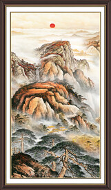 江山如画泰山图