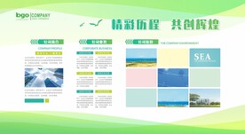 绿色企业公司展板