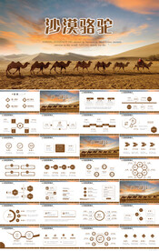 一带一路丝绸之路沙漠骆驼ppt