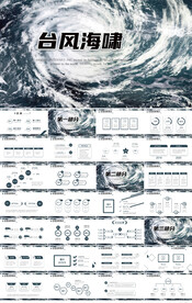 防台风海啸安全教育动态PPT