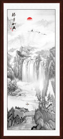 竖幅国画