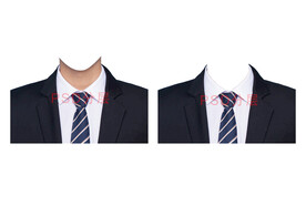 男人西装证件照衣服素材psd