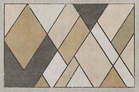 几何色块地毯图案