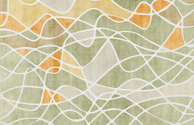 暖灰色抽象线条地毯图案