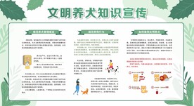 文明养犬宣传栏