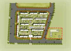 建筑方案彩色总平面图