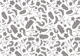 花卉昆虫四方连续