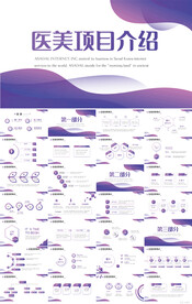 紫色大气医美项目介绍宣传PPT